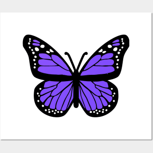 Purple Butterfly Posters and Art